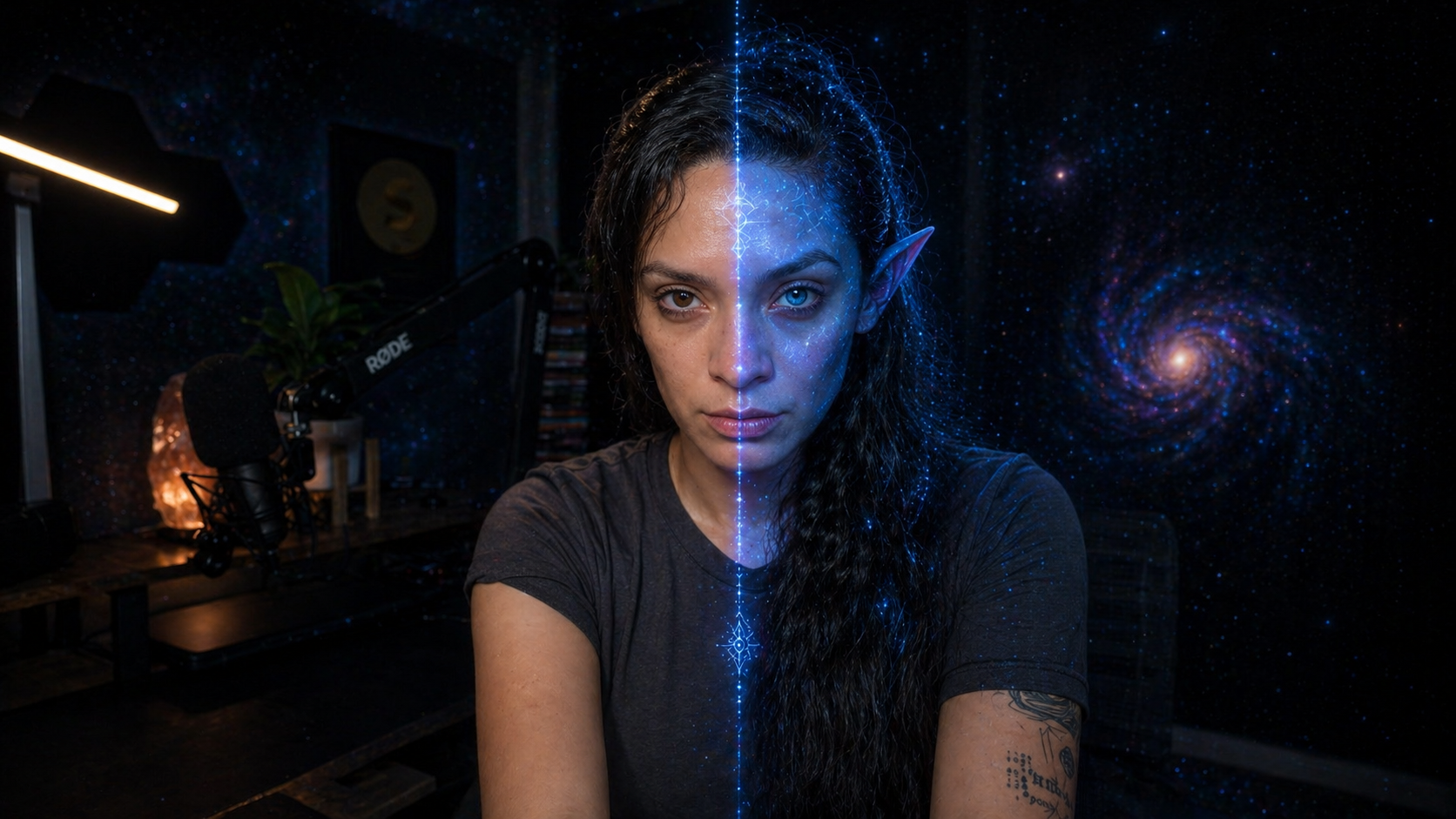 Two faces of one soul — human and cosmic, past lives and present